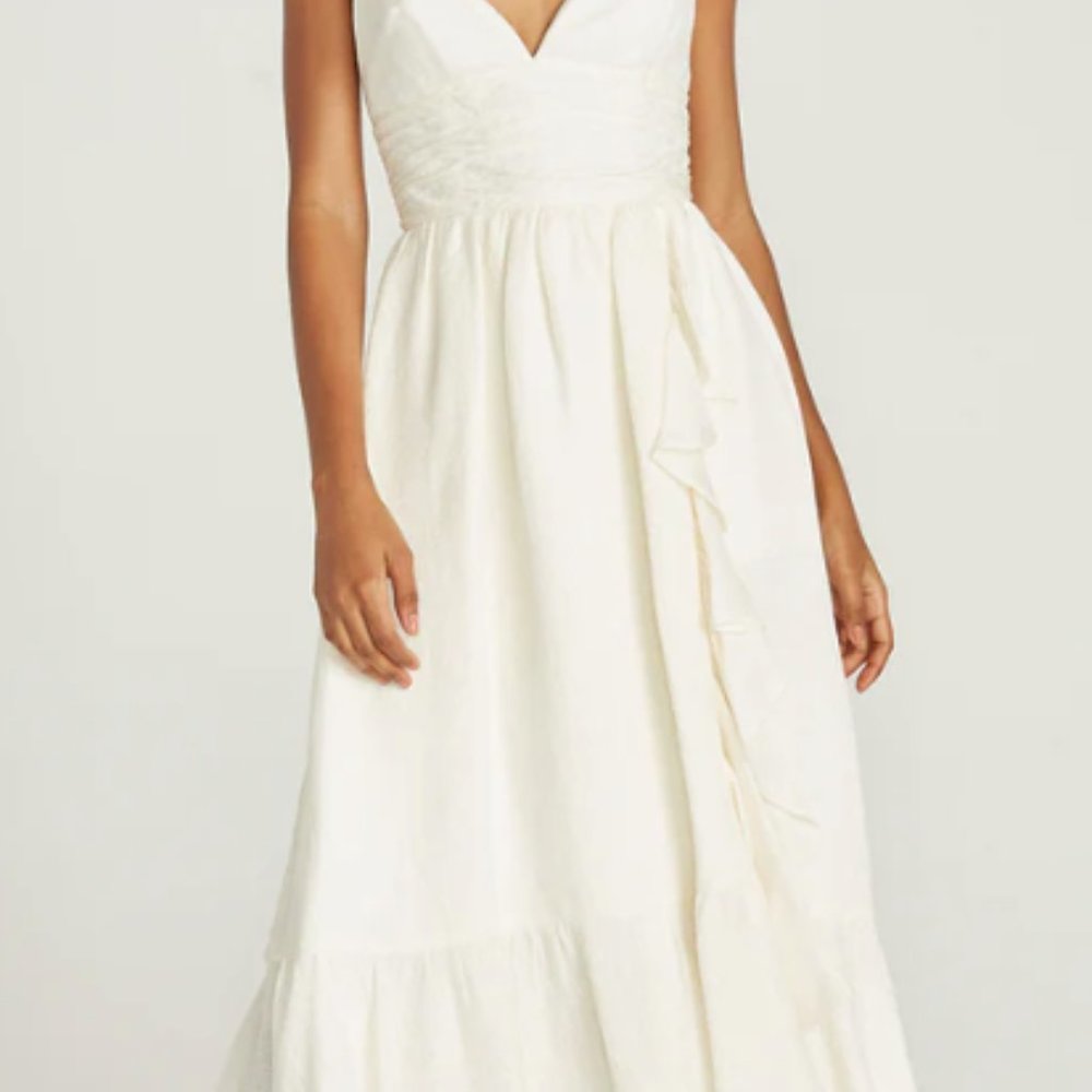 Theia MAIKA CASCADING RUFFLE DRESS - Picture 5 of 7